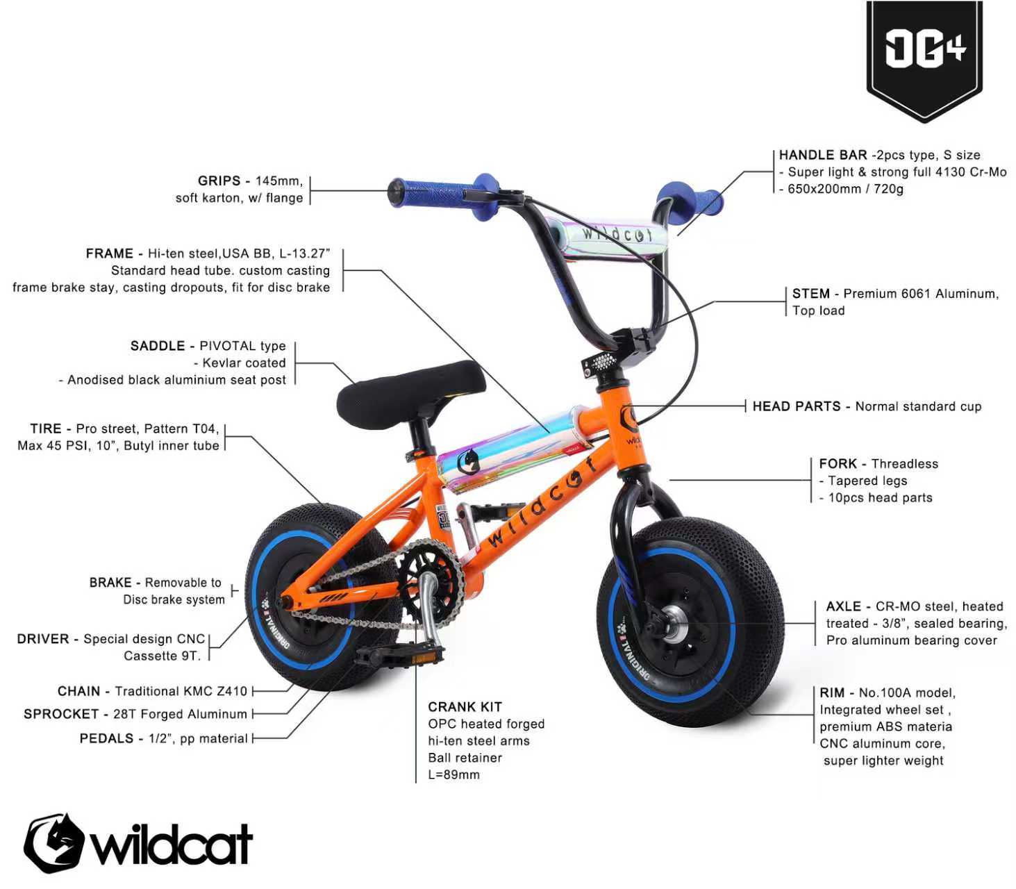 MiniBMX OG4 PRO Royal Orange - Imagen 5